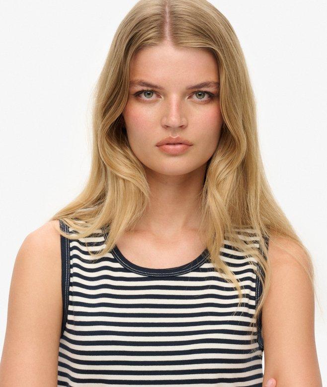 Superdry Athletic Essentials Jersey Stripe Tank Top