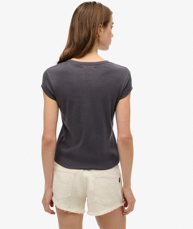 Superdry Athletic Essentials Notch Neck Graphic T-Shirt