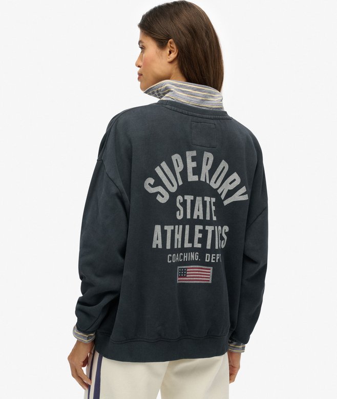 Superdry Athletic Essentials Printed Crew Sweatshirt
