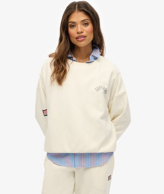 Superdry Athletic Essentials Printed Crew Sweatshirt