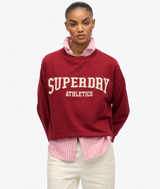 superdry Athletic Essentials Relaxed Applique Sweatshirt