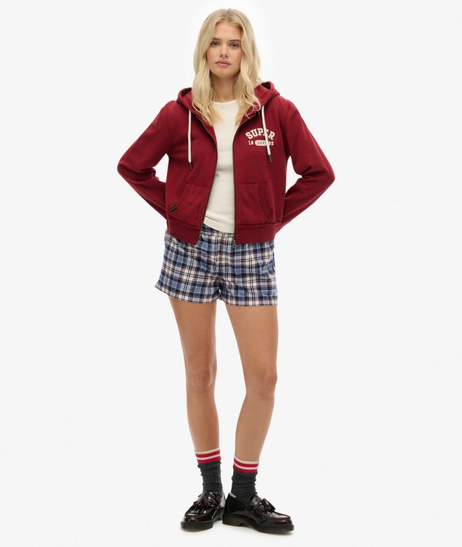 Superdry Athletic Essentials Relaxed Crop Zip-hoodie