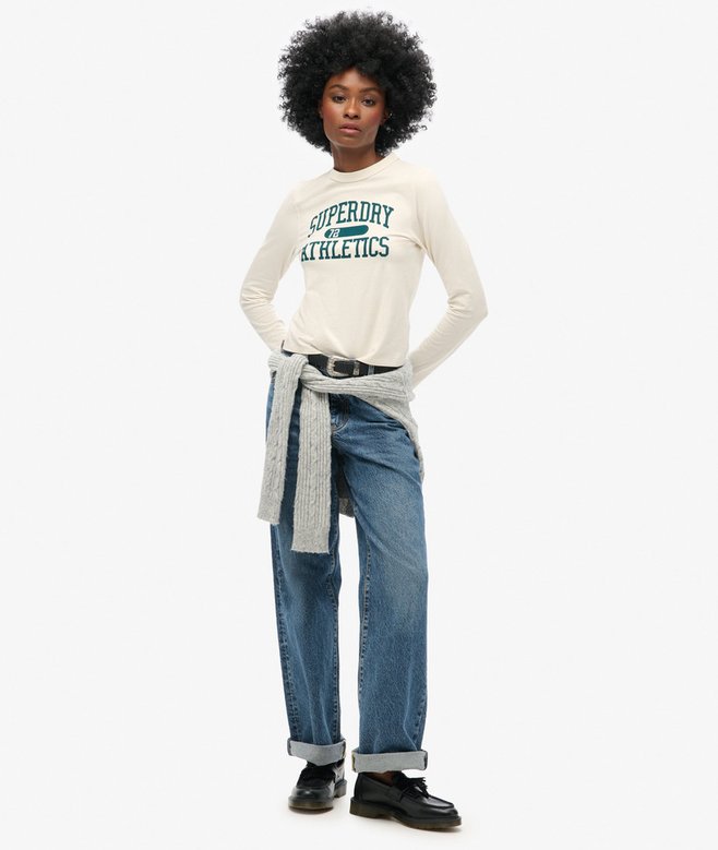 Superdry Athletic Essentials Ringer Slim Long Sleeved Top