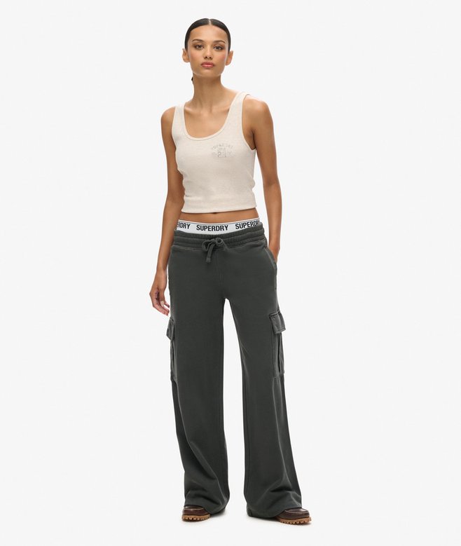 superdry Athletic Essentials Vintage Wide Cargo Jogger