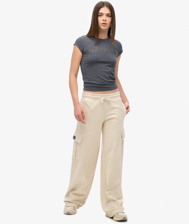 superdry Athletic Essentials Vintage Wide Cargo Jogger