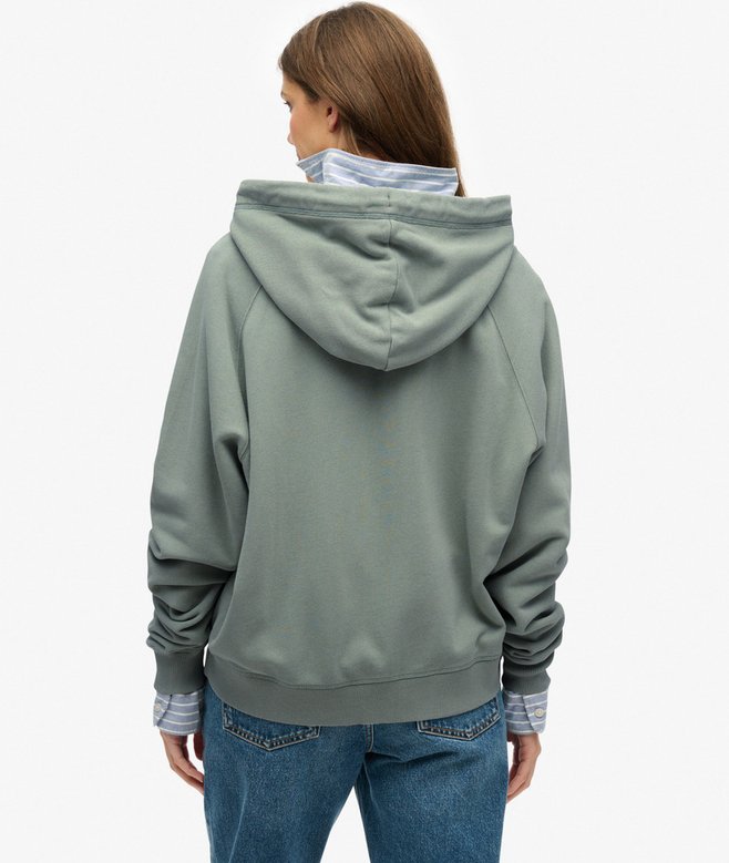 Superdry Essential Logo Oversized Raglan Zip Hoodie