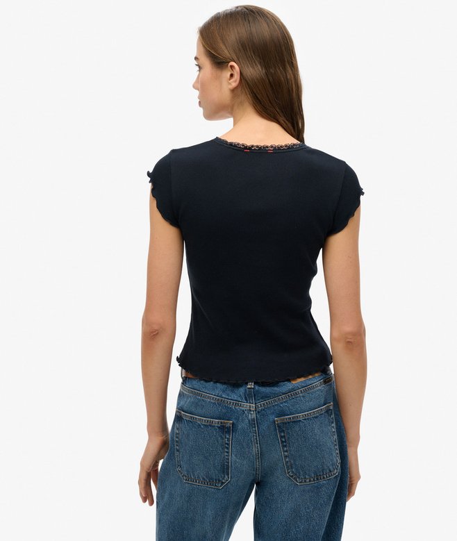 Superdry Essential Square Neck Short Sleeve T-Shirt