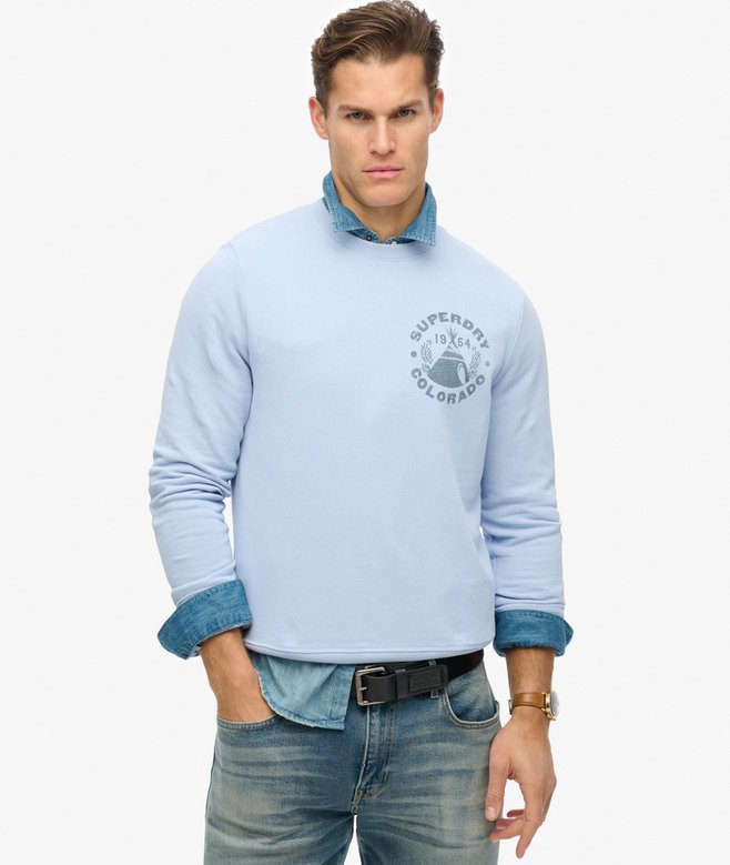 superdry Lo-Fi Outdoor Mono Relaxed Crew Sweatshirt