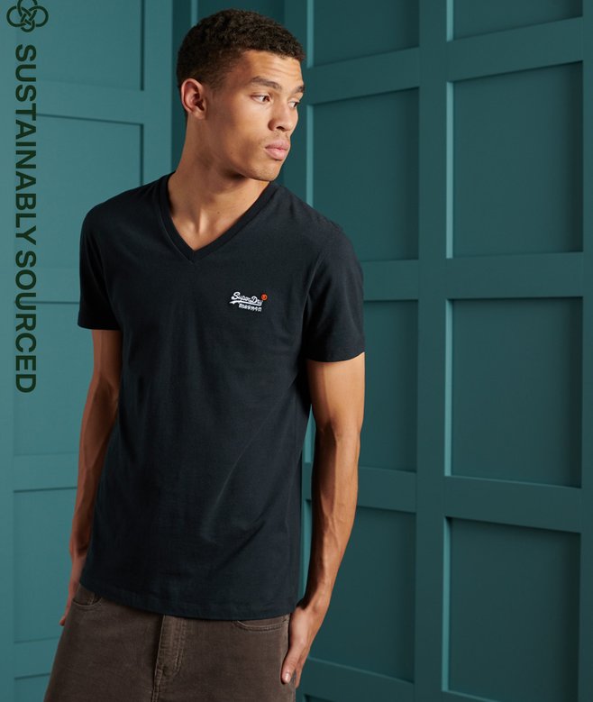 superdry Orange Label Vintage Embroidery V-Neck T-Shirt