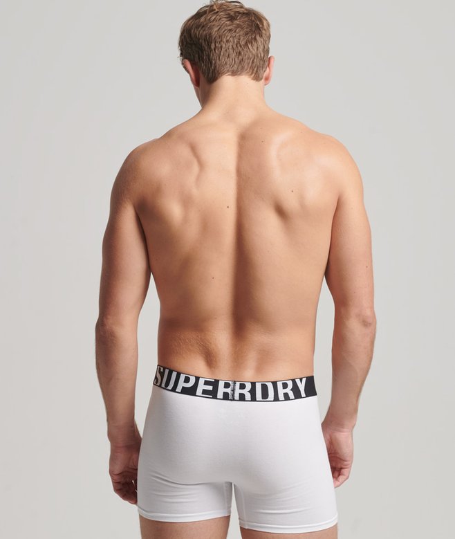 Superdry Organic Cotton Boxer Dual Logo Double Pack
