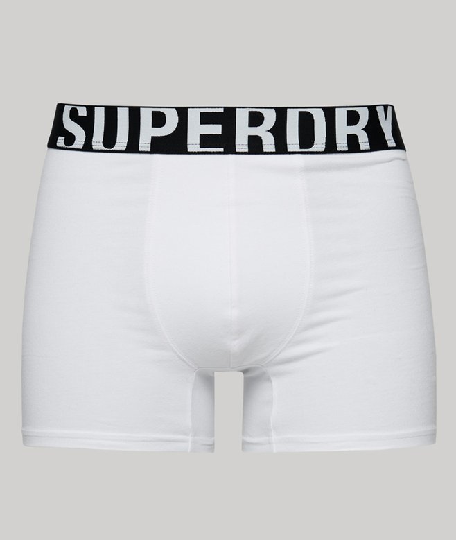 Superdry Organic Cotton Boxer Dual Logo Double Pack