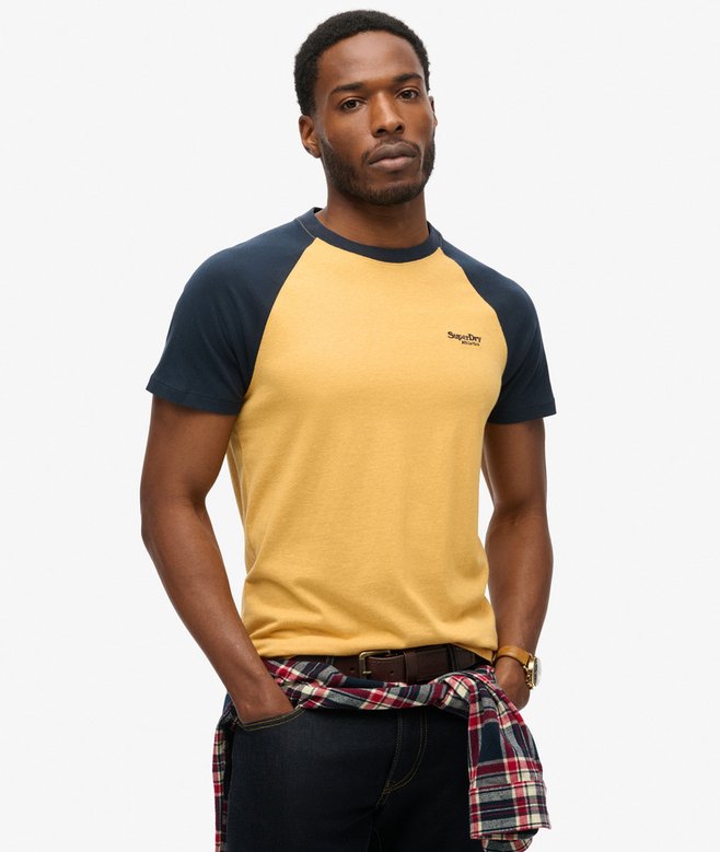 superdry Organic Cotton Essential Logo Baseball T-Shirt