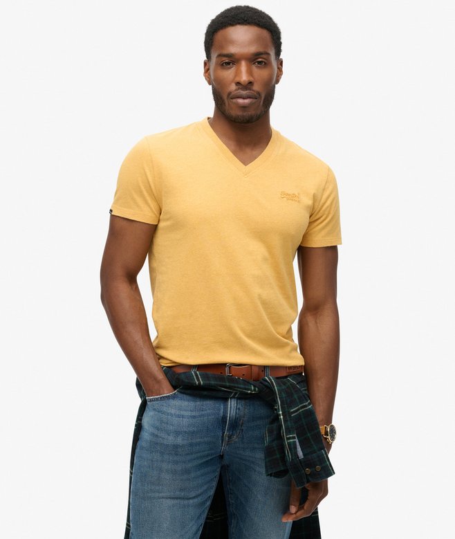 superdry Organic Cotton Essential Logo V Neck T-Shirt