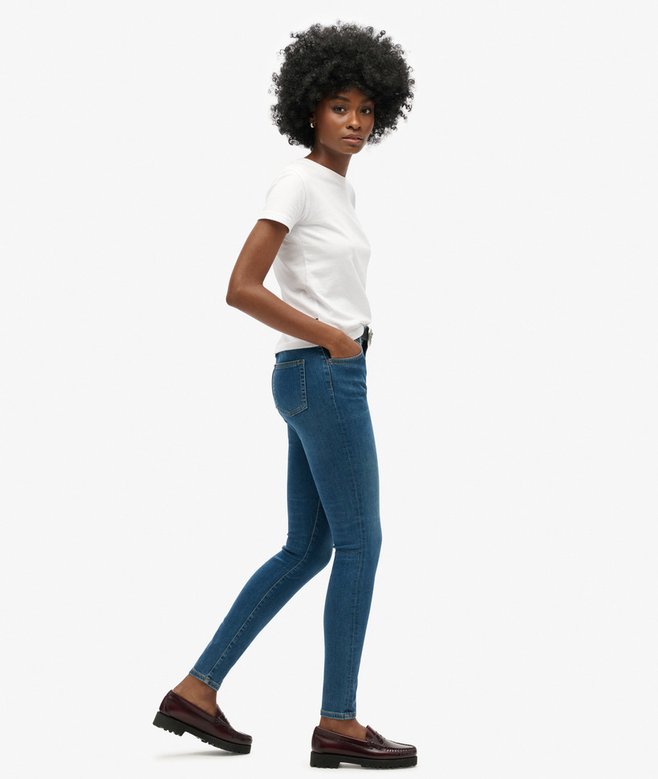 Superdry Organic Cotton High Rise Skinny Denim Jeans