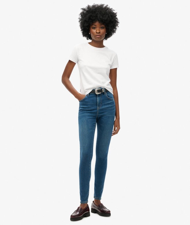 superdry Organic Cotton High Rise Skinny Denim Jeans