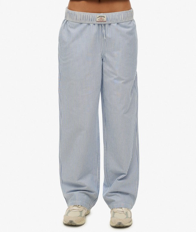 Superdry Organic Cotton Stripe Elasticated Trousers