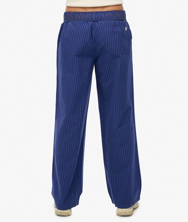 Superdry Organic Cotton Stripe Elasticated Trousers