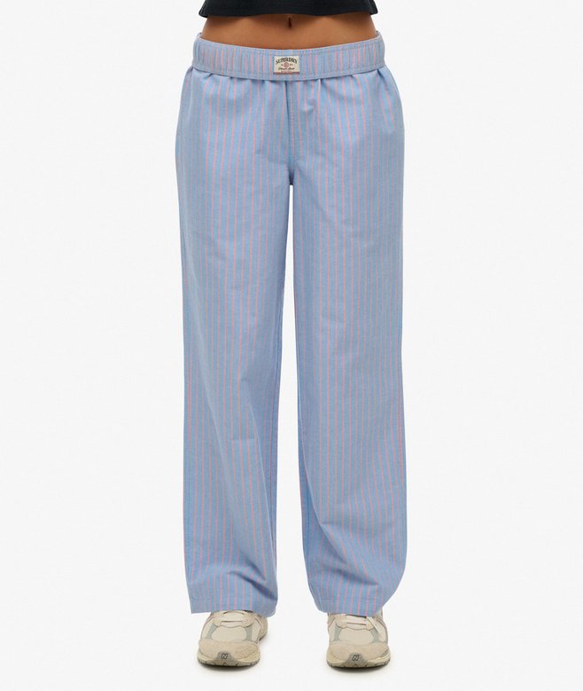 Superdry Organic Cotton Stripe Elasticated Trousers