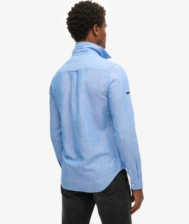 Superdry Organic Cotton Studios Linen Button Down Shirt