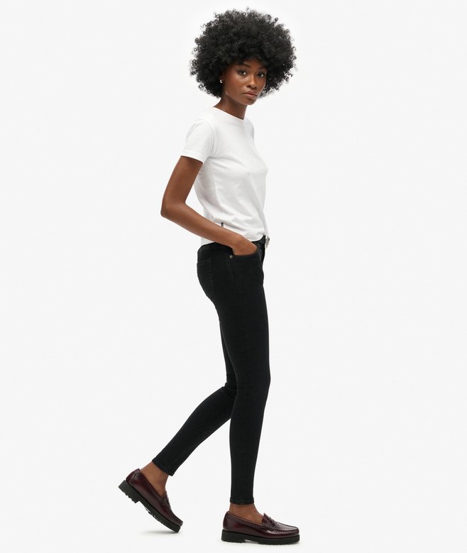 Superdry Organic Cotton Vintage Mid Rise Skinny Jeans