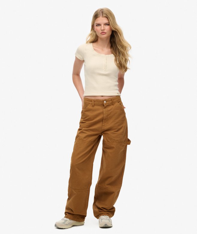 superdry Organic Cotton Vintage Wide Carpenter Pants