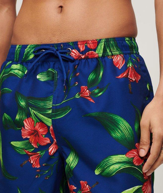 Superdry Recycled Hawaiian Print 17-inch Swim Shorts