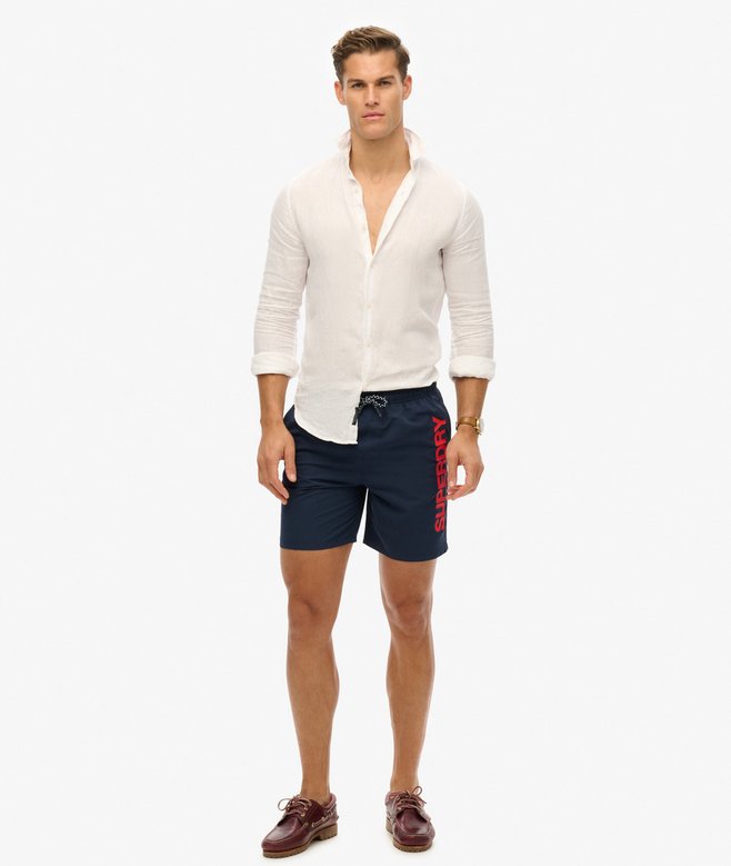 Superdry Sport Graphic 17-inch Recycled Swim Shorts