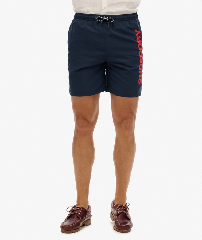 superdry Sport Graphic 17-inch Recycled Swim Shorts