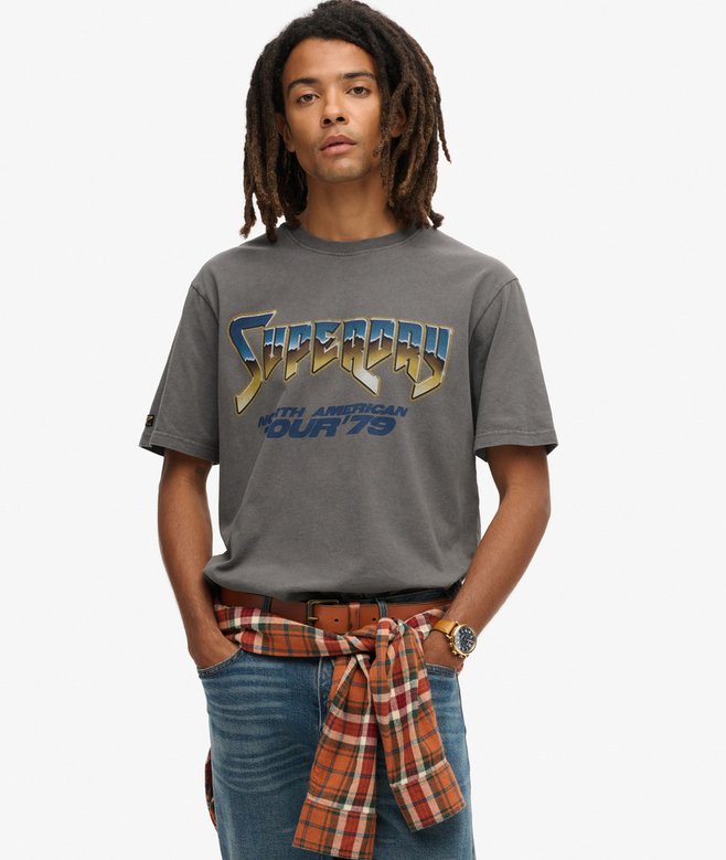 superdry 70s Rock Graphic Band T-Shirt