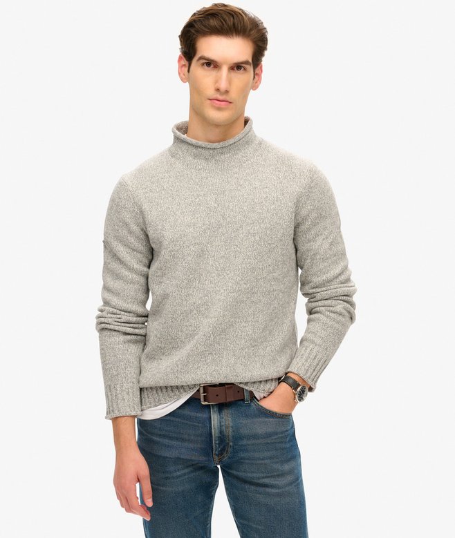 superdry 90s Roll Neck Jumper