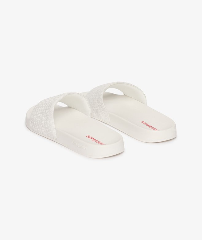 Superdry All Over Print Embossed Pool Sliders