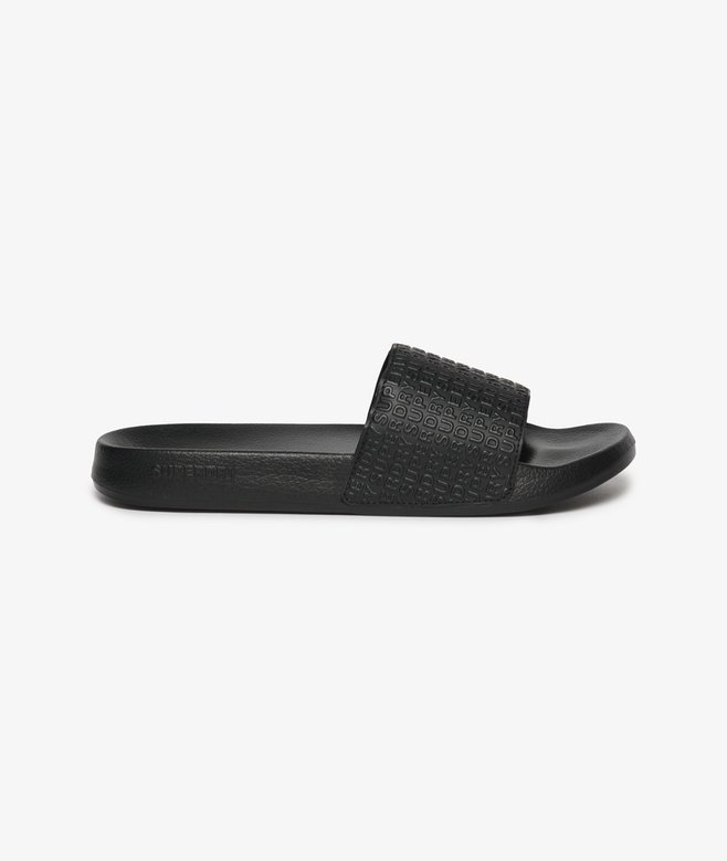 Superdry All Over Print Embossed Pool Sliders