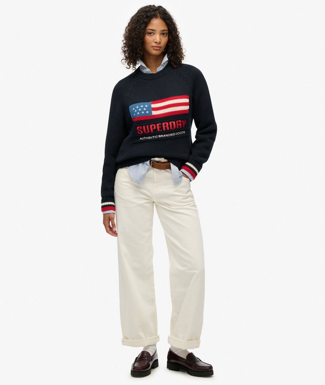 Superdry Americana Crew Knit Jumper