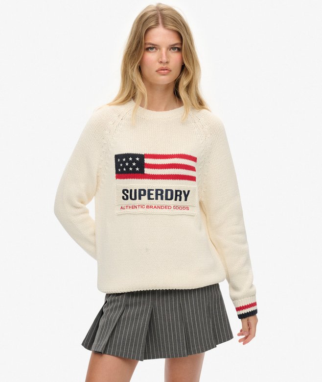 Superdry Americana Crew Knit Jumper