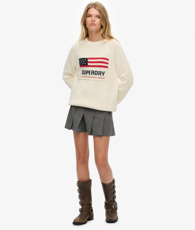 Superdry Americana Crew Knit Jumper