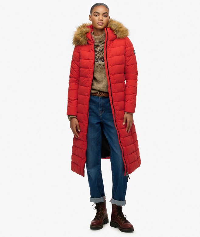 superdry Arctic Longline Puffer Coat