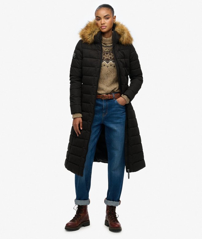 superdry Arctic Longline Puffer Coat