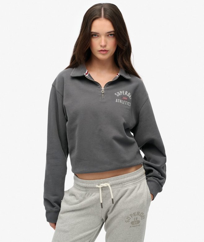 superdry Athletic Collared Half Zip Jumper