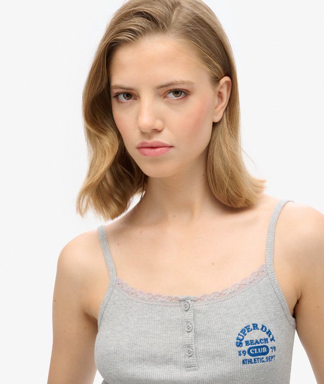Superdry Athletic Essentials Button Down Cami Top