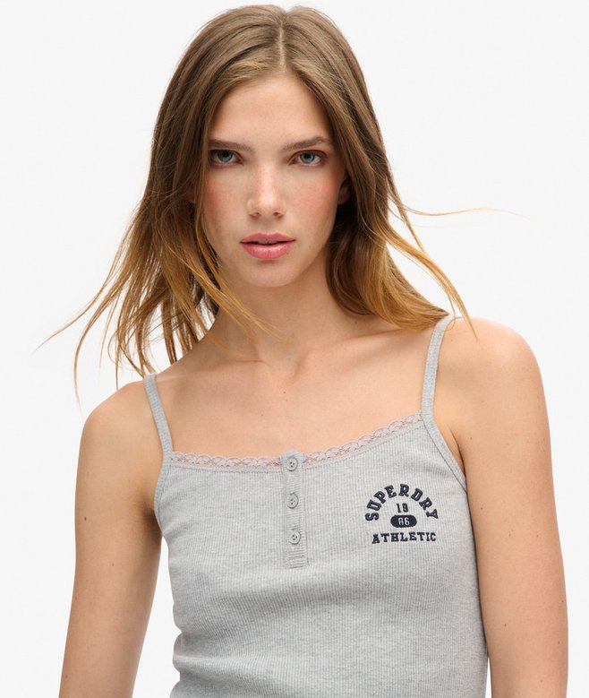 Superdry Athletic Essentials Graphic Button Cami