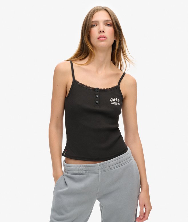 superdry Athletic Essentials Graphic Button Cami