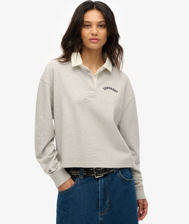 superdry Athletic Essentials Graphic Rugby Shirt