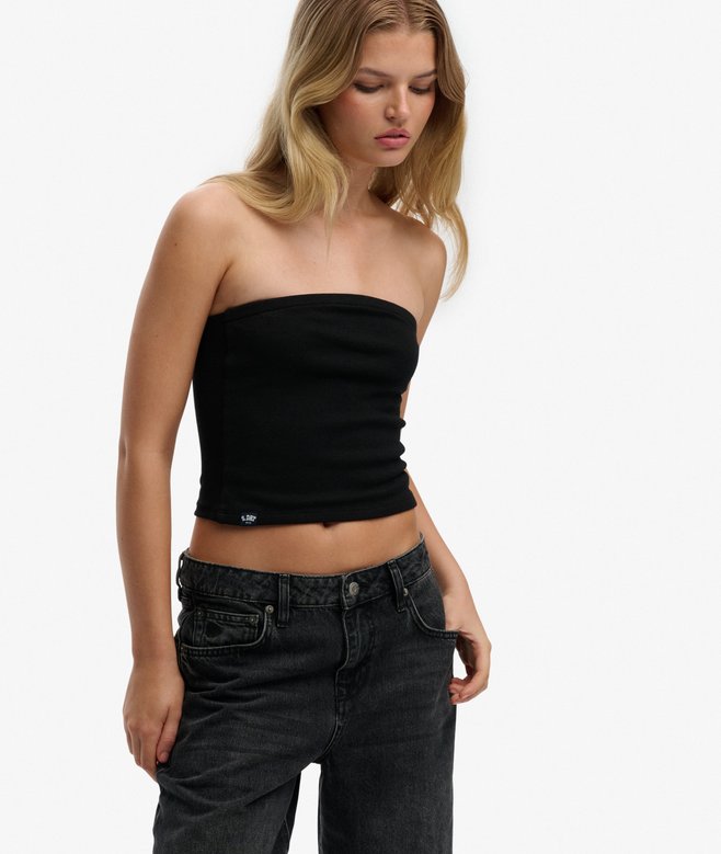 superdry Athletic Essentials Jersey Bandeau Top