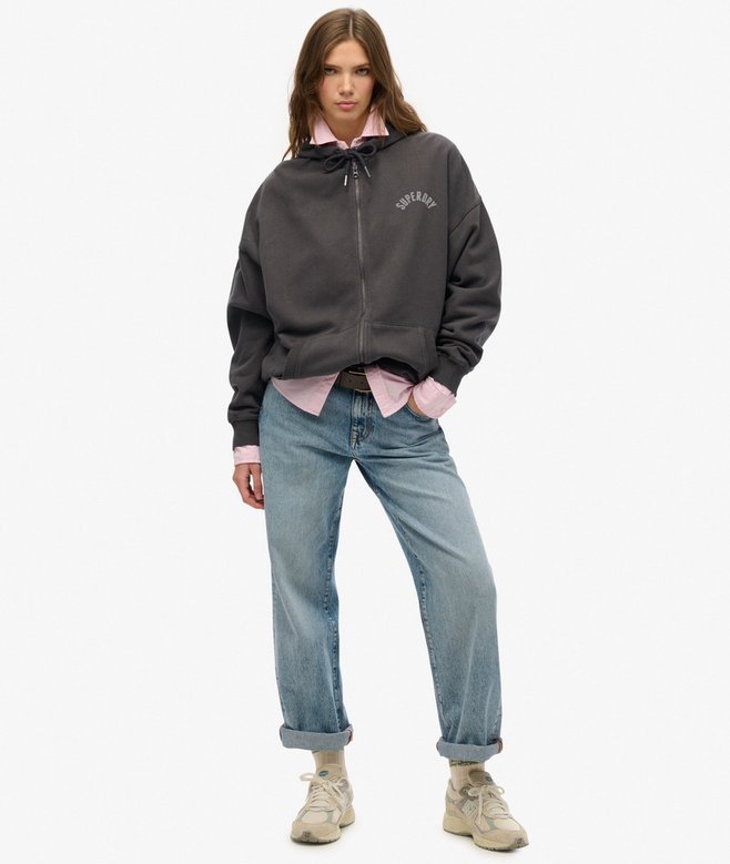 Superdry Athletic Essentials Oversized Zip Hoodie