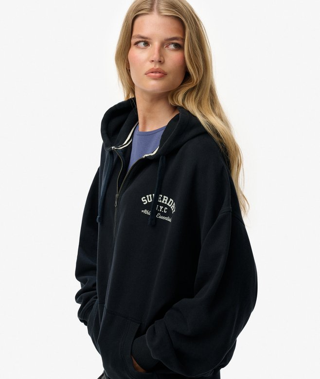 superdry Athletic Essentials Oversized Zip Hoodie
