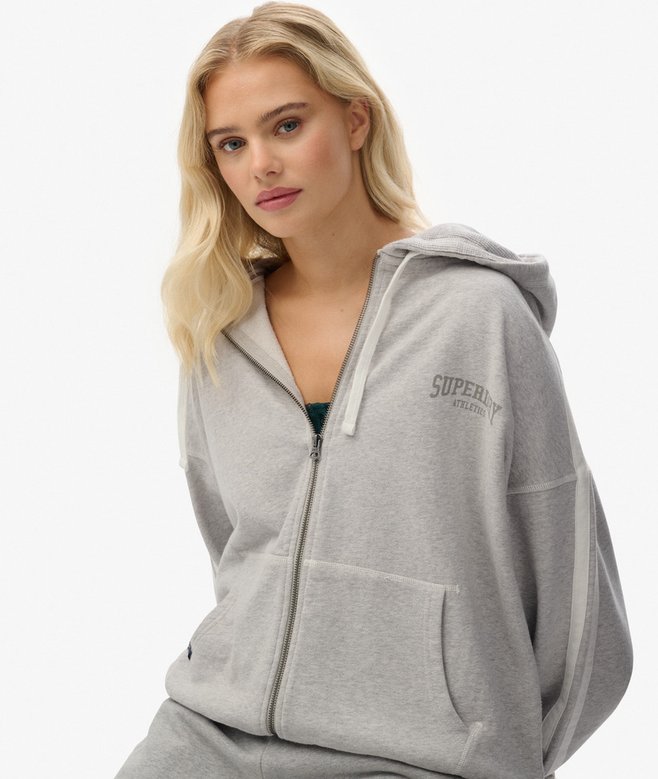 Superdry Athletic Essentials Relaxed Zip Hoodie