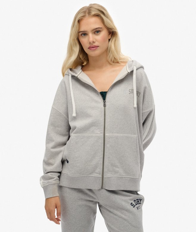 superdry Athletic Essentials Relaxed Zip Hoodie