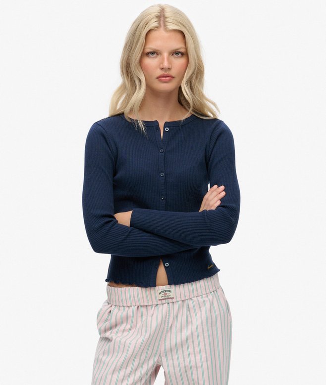 Superdry Athletic Essentials Ribbed Cardigan