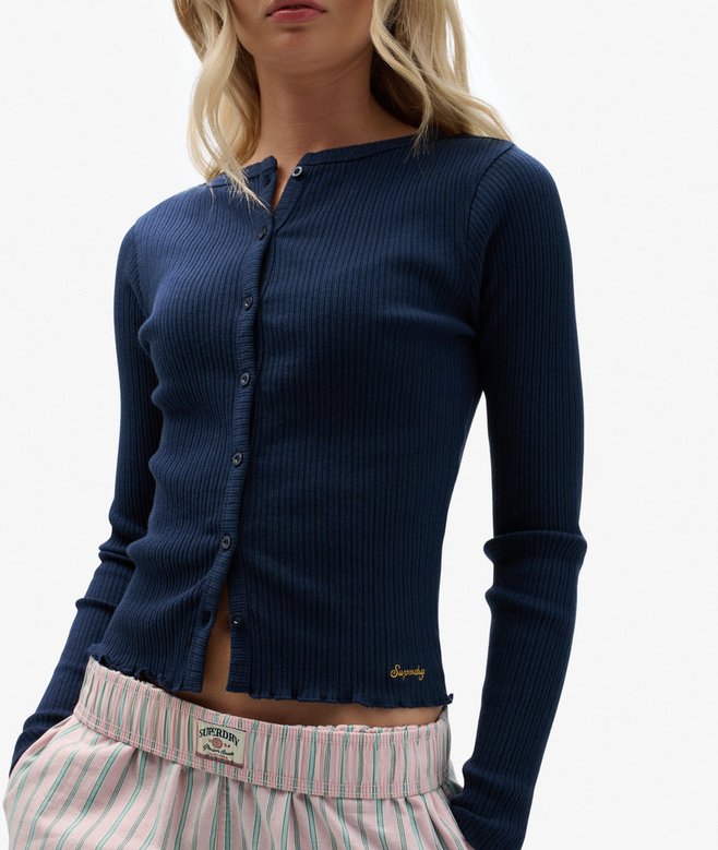 superdry Athletic Essentials Ribbed Cardigan