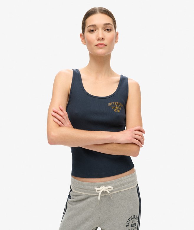 superdry Athletic Essentials Ribbed Vest Top